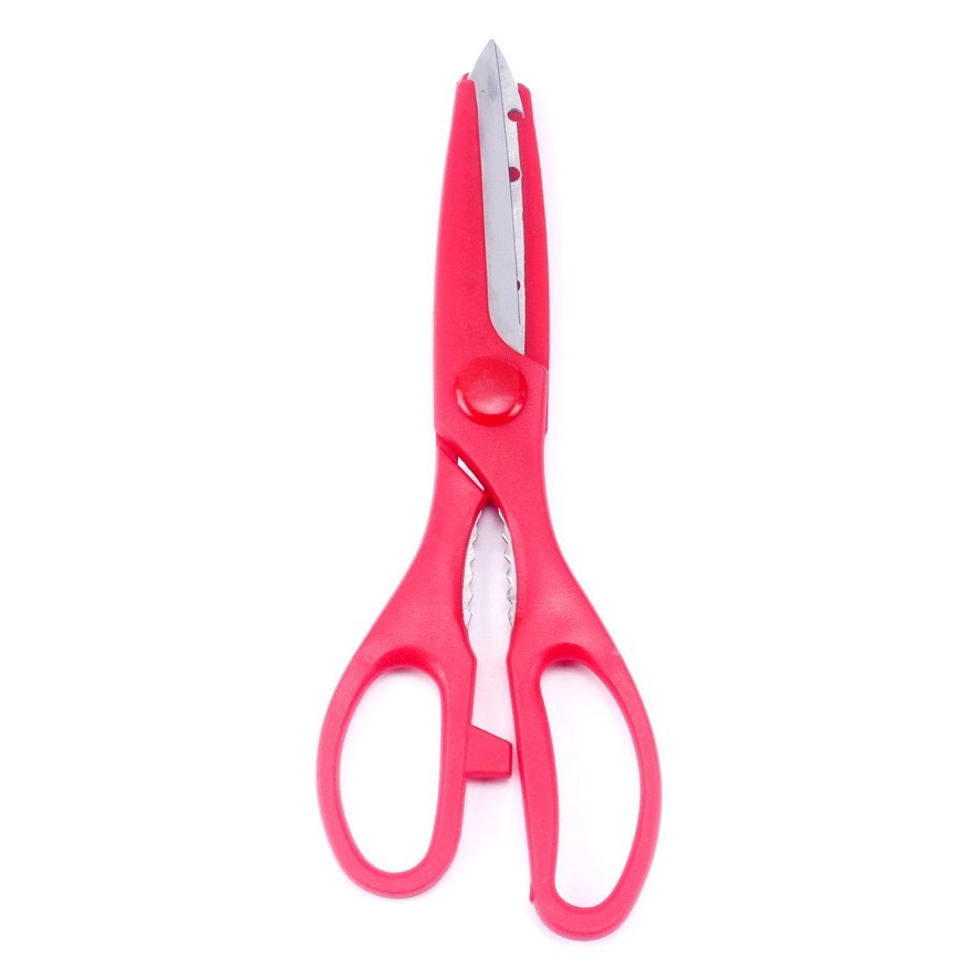 Factory wholesale stainless steel multi-function kitchen scissors 9110 scissors can clip walnut kitchen multi-purpose scissors