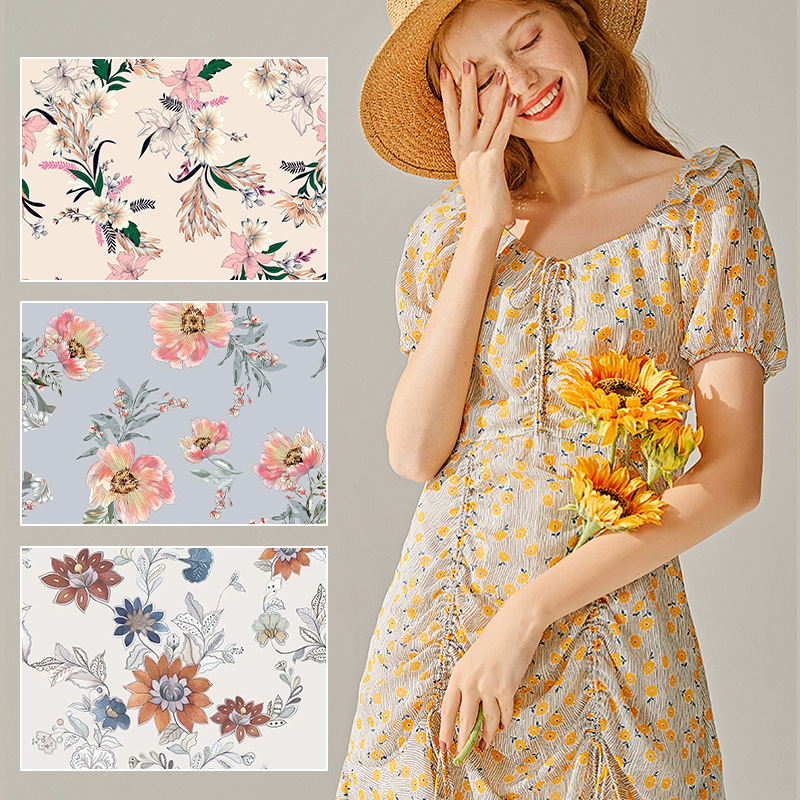 Source factory thermal transfer sublimation polyester fabric printing processing garment printing processing digital printing customization