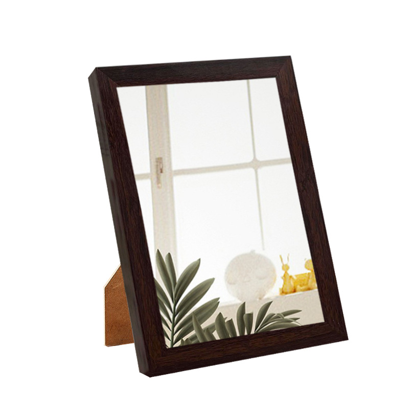 Cross-Border Pure Solid Wood Mirror Photo Frame Imitation Solid Wood Ps Foam Frame Density Board Anime Frame National Style Anime Frame