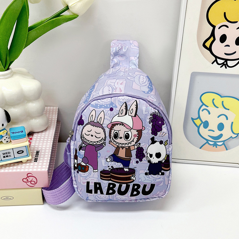 Cartoon Chest Bag Fashion Cute Children's Bag Boys and Girls Leisure Coin Purse Shoulder Crossbody Bag Children's Backpack
