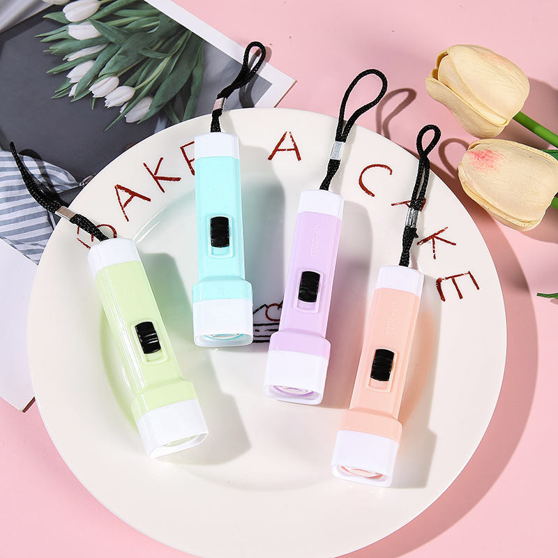 New Bright jelly color small flashlight strong light flashlight LED wholesale practical small household appliances small gift