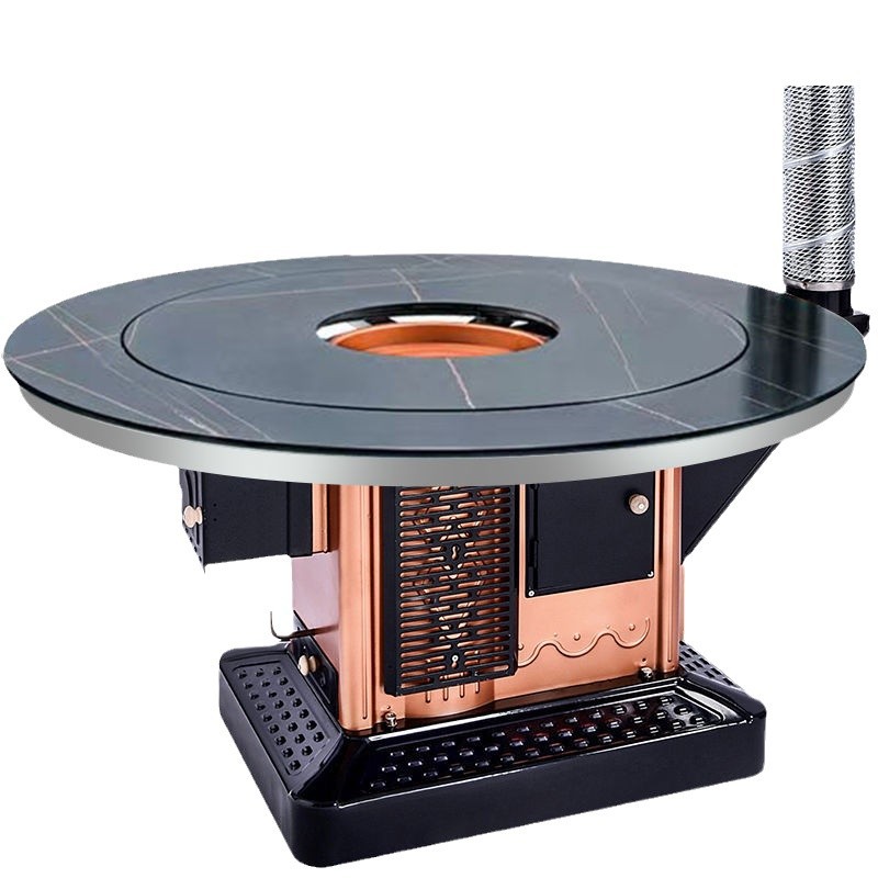 Household wood stove extra-thick coal stove winter dual-purpose return stove energy-saving heating stove indoor smokeless baking stove