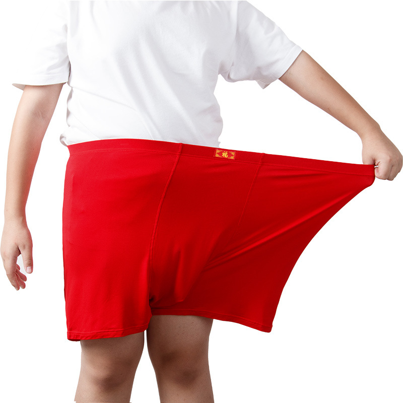 Zodiac Year High Waist Large Size Men's Boxer Briefs Fat Men's Underwear Modal 200 Jin 300 Jin 200kg Modal