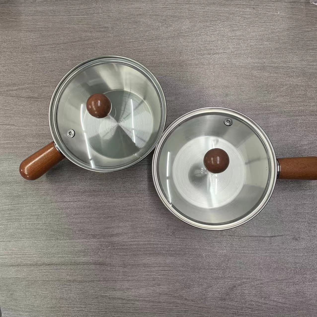 Ультратолстая чаша для лапши из пищевого класса, горшок для горячего масла, салатница, с ручкой из грецкого ореха, устойчивая к высоким температурам