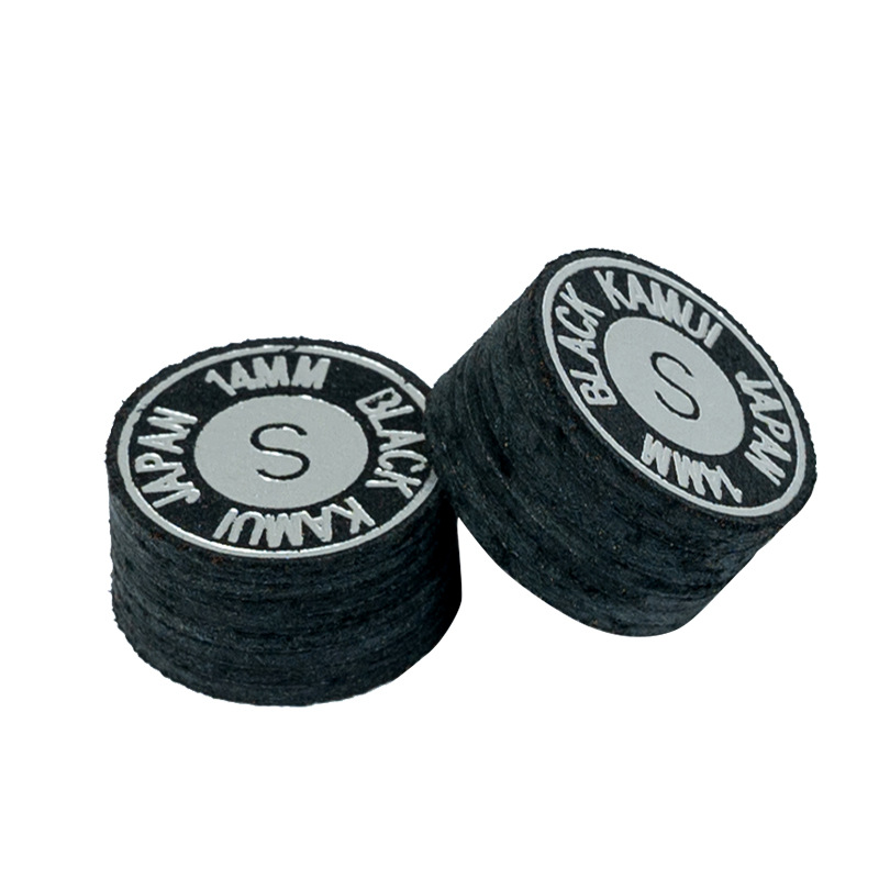 Cam pool cue leather head club gun head American black eight cue leather head nine ball big head multi-layer leather head batch