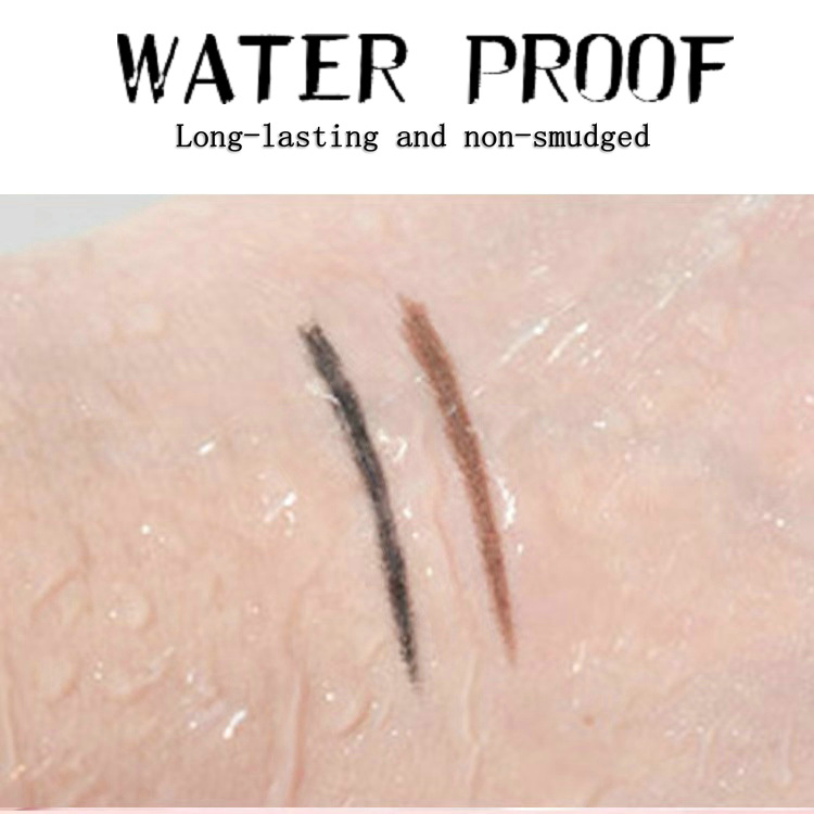 Cross-border Beauty Makeup MKNK Log Waterproof Sweat-proof Eyeliner Eyebrow Pen Dual-purpose Eyeliner Glue Pen Sleeping Silkworm Pen