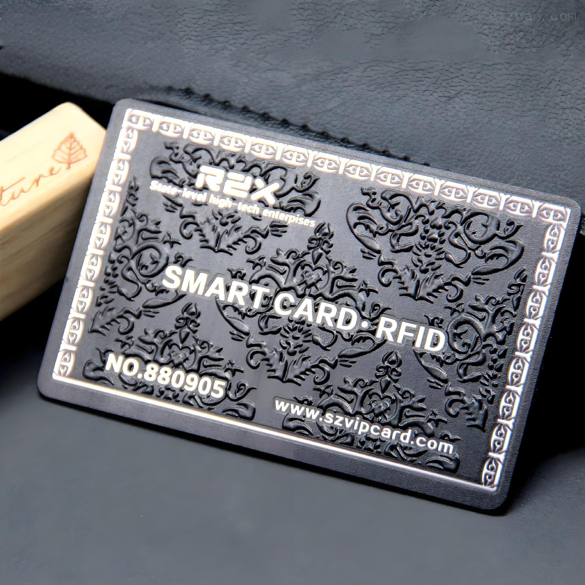 Printing Processing Pvc Varnish Embossed Card Chip Card Serial Number Qr Code Barcode Frosted Waterproof Card Aluminum Plastic