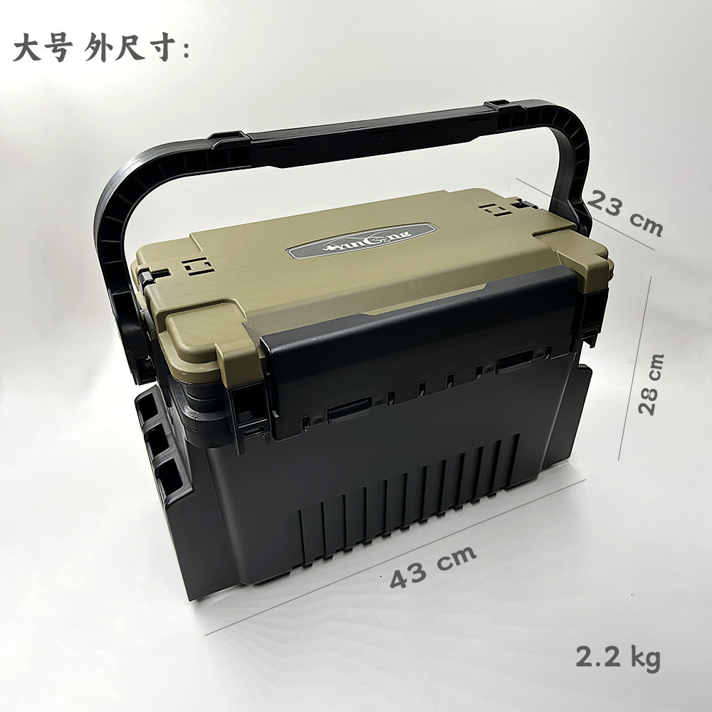 Multifunctional Luya Fishing Box Portable Fishing Tackle Box Sea Fishing Raft Fishing Box Seatable Pole Tool Box on Demand LOGO