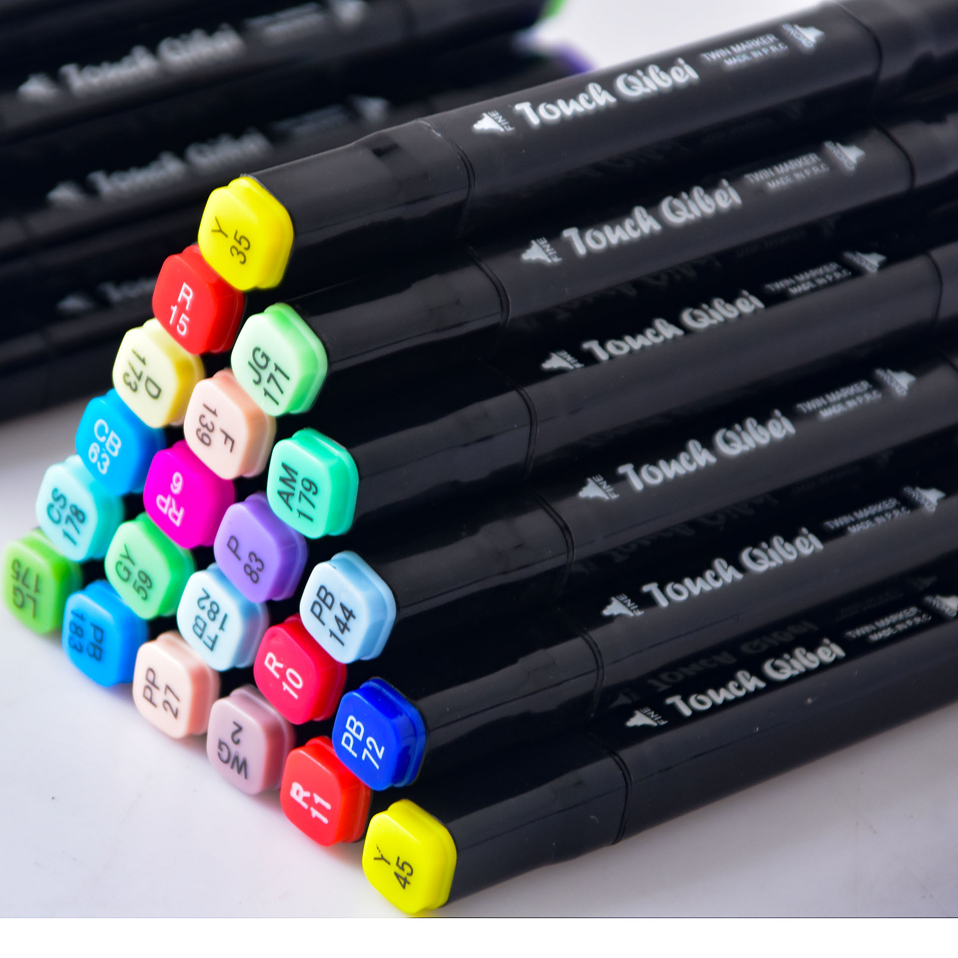 Double-Headed Marker Pen Manufacturer Spot Wholesale Quick-Drying Watercolor Pen Children and Students Color Painting Set Creative