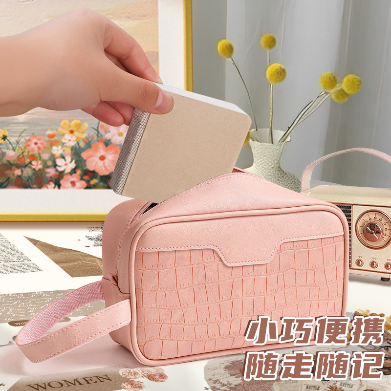 Mini Portable Sketchbook Sketchbook Small Square Book Travel Seal Acrylic Marker Painting Fishing Book