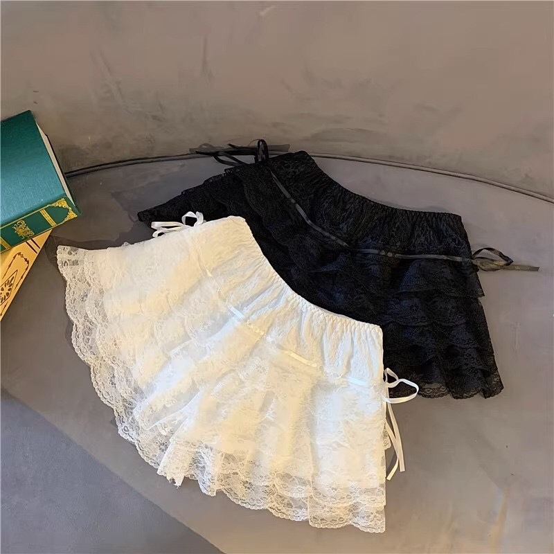 Cake skirt five-layer lace safety pants leggings anti-exposure can be worn outside summer ice silk pumpkin pants pettiskirt support