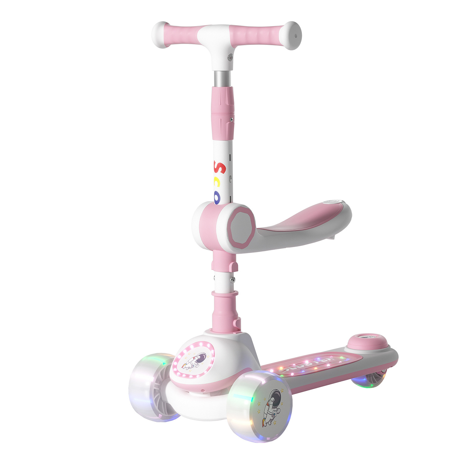 Source Manufacturer Processes and Customizes Wholesale Customized Oem Gifts Children's Scooters for Boys and Girls Lifting Three-Wheel Flash