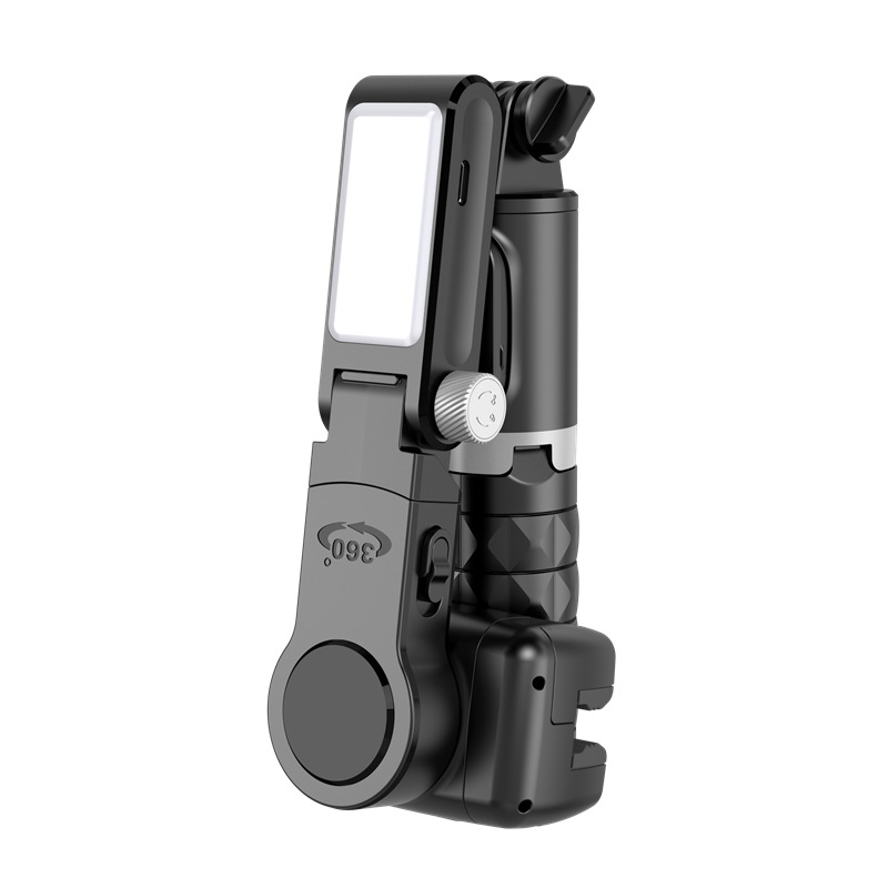 Single-axis mobile phone stabilizer selfie stick anti-shake handheld PTZ with Bluetooth fill light multifunctional shooting tripod
