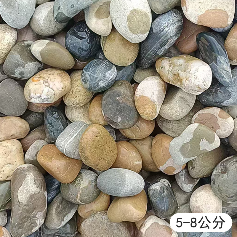 Factory Straight-Haired Pebbles 5-8cm for Power Station, River Pebbles and River Slope Protection Soles Are in Stock