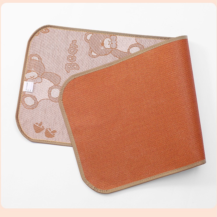 Children's Rattan Mat Double-sided Ice Silk Thickened Summer Mat Kindergarten Mat Baby's Linen Grass Mat Children's Mat