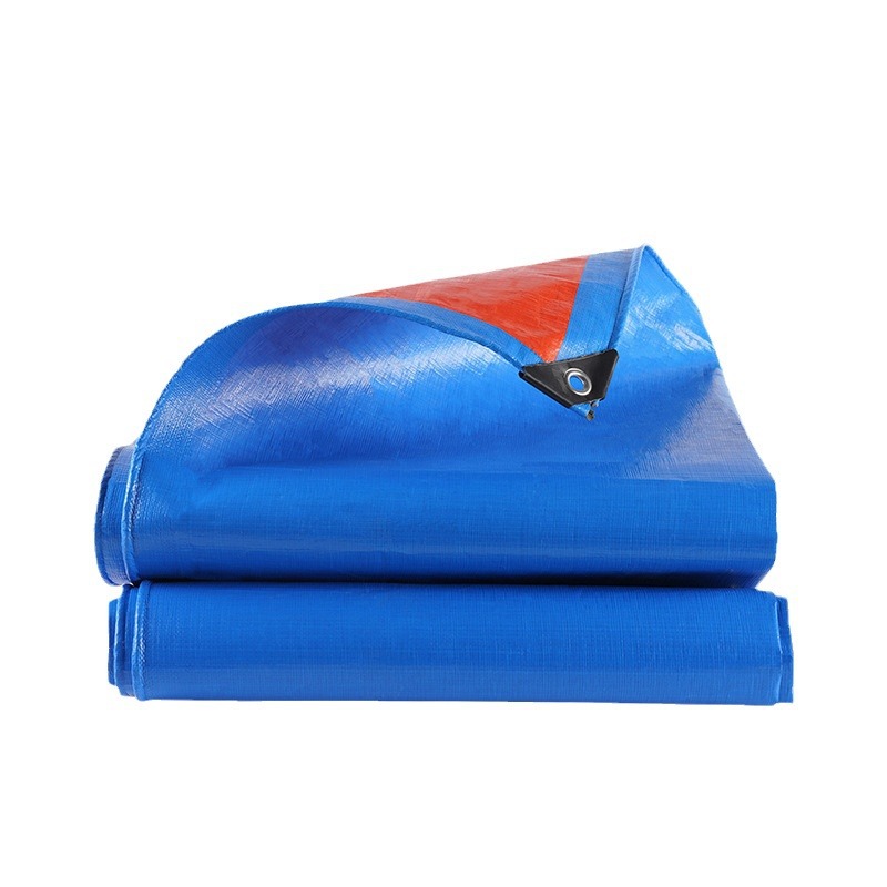 Factory wholesale blue orange tarpaulin plastic waterproof cloth thickened car rain cloth industrial waterproof cover cloth pe rainproof cloth