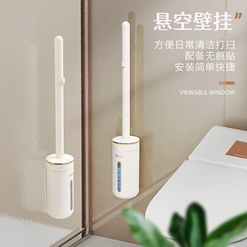 Disposable Toilet Brush for Household Use, Toilet Seat Cover, Bathroom No-Dead-Angle Cleaning, Toilet Brush, No-Wash Antibacterial Cleaning