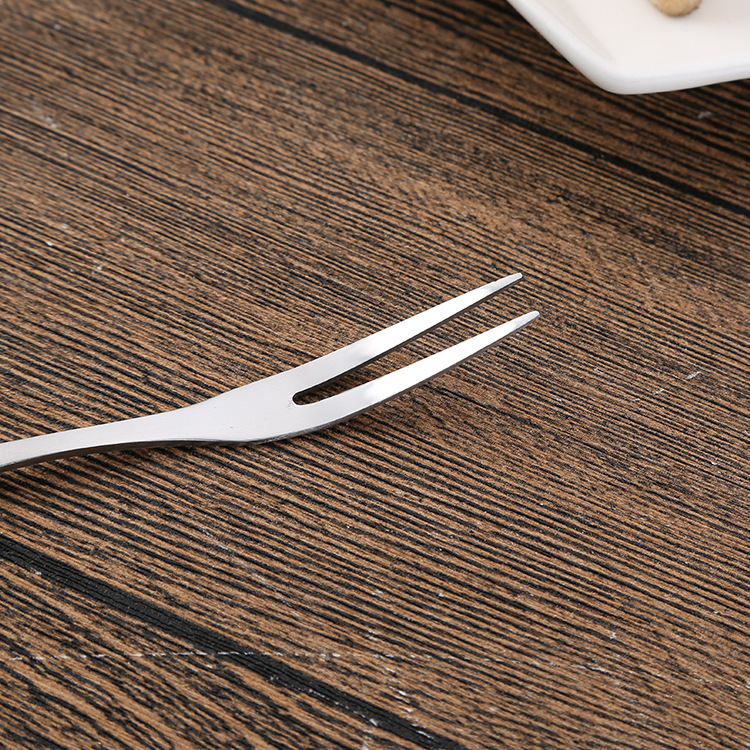Home Restaurant Western Food Stainless Steel Creative Fruit Fork Ice Cream Fork Small Fork Cake Stainless Steel Fork Batch