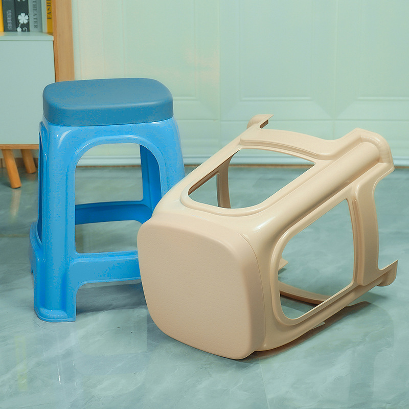 Factory Batch Thickened Plastic Stool Household Plastic Bench Adult High Stool Stackable Plastic Chair Plastic Shoe Changing Stool