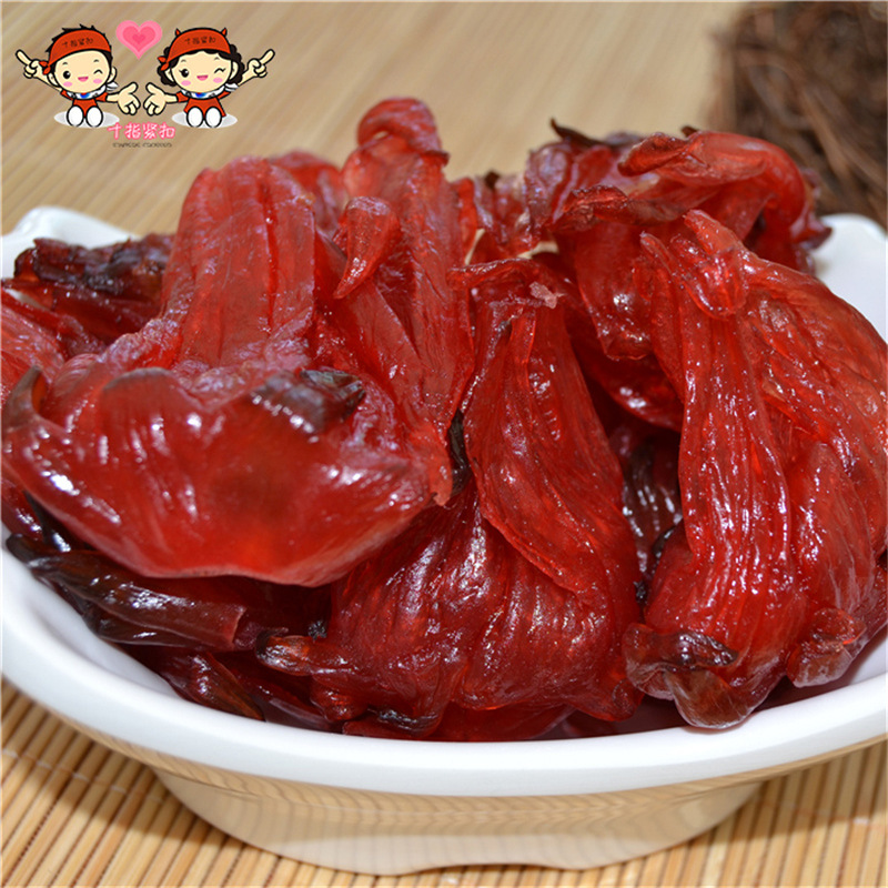 Luo Shenhua preserved bulk wholesale 50kg rose preserved candied rose eggplant dried cold fruit preserved casual sweet and sour snacks