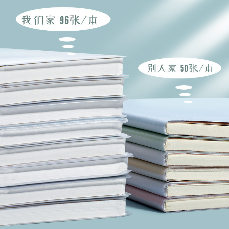 b5 plastic sleeve notebook A5 student office high-looking thickened diary small fresh plastic sleeve notebook