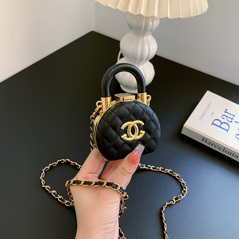 Mini Lipstick Small Bag for Women 2025 New Style Small Fragrant Cross-Body Small Bag Decorative Bag Pearl Chain Shoulder Bag for Women