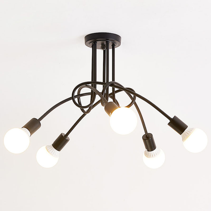 Modern minimalist ceiling lamp creative bedroom living room lamp room aisle lamp restaurant milk tea shop elbow iron lamp