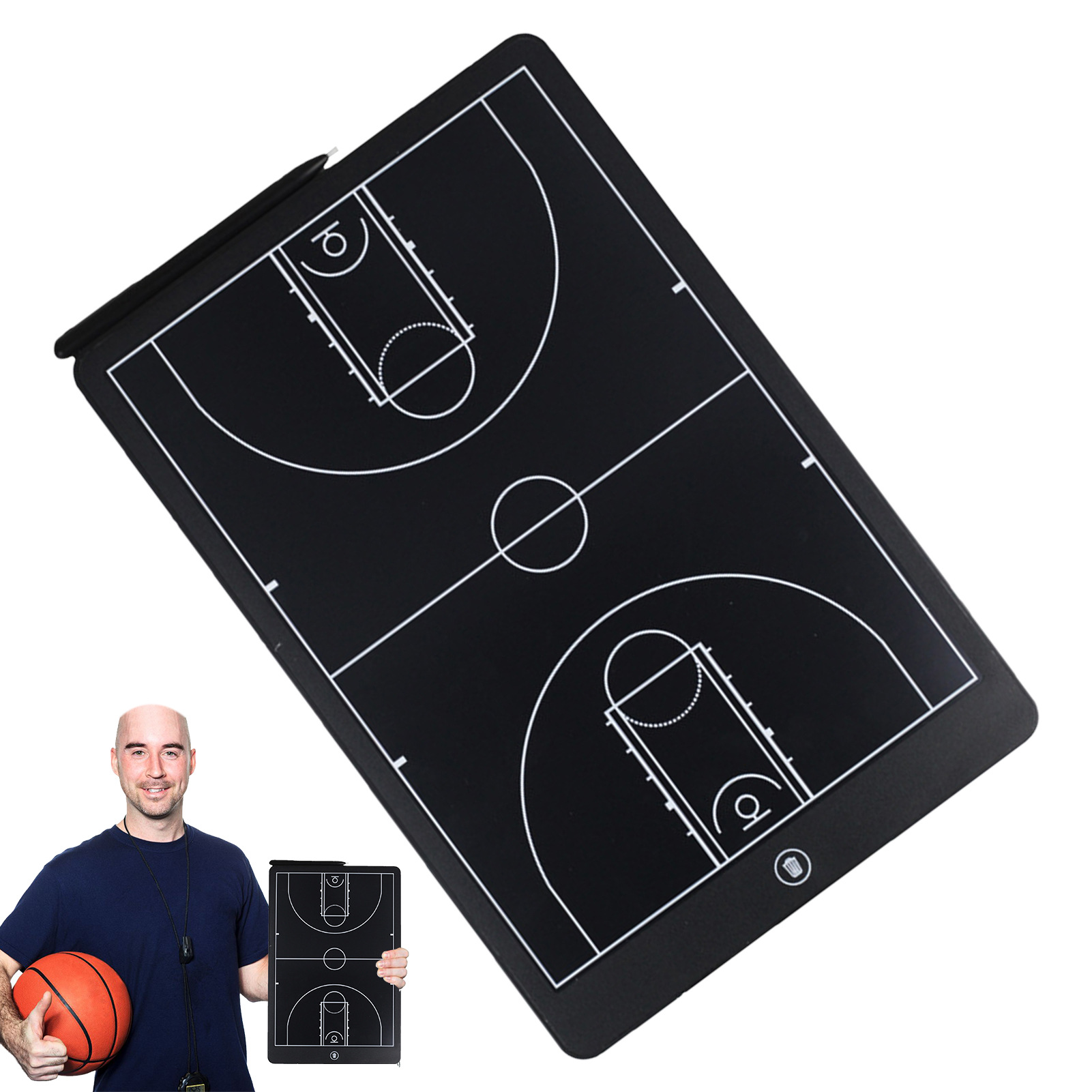 16 inch sports LCD writing board basketball coach board tactical simulation mark LCD electronic drawing board