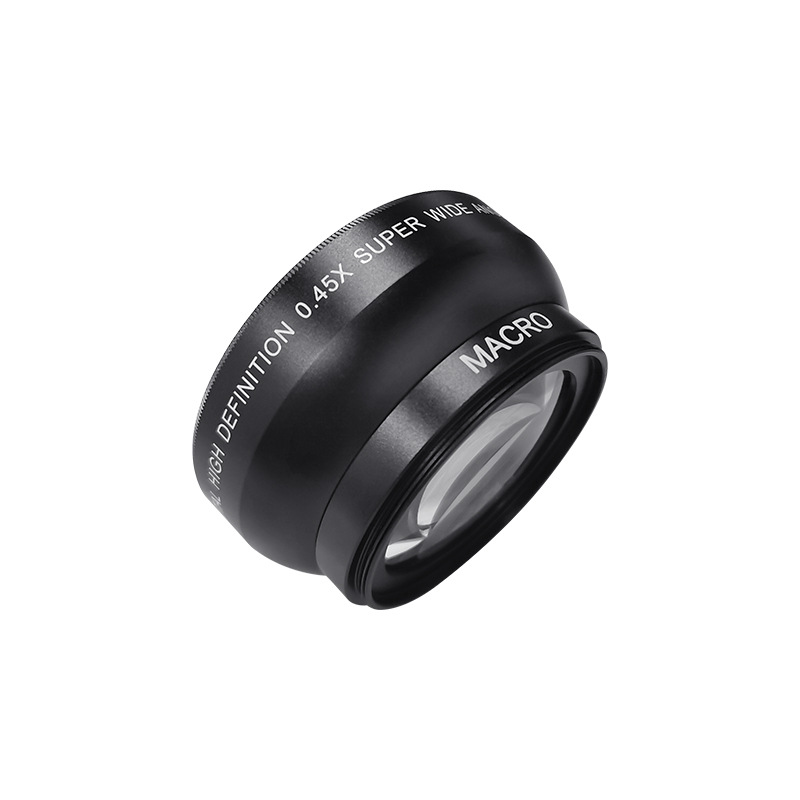 0.45X52Mm Wide-Angle Digital Camera Additional Lens, Universal for Mirrorless Cameras, Two-In-One Camera, Ultra-Wide-Angle