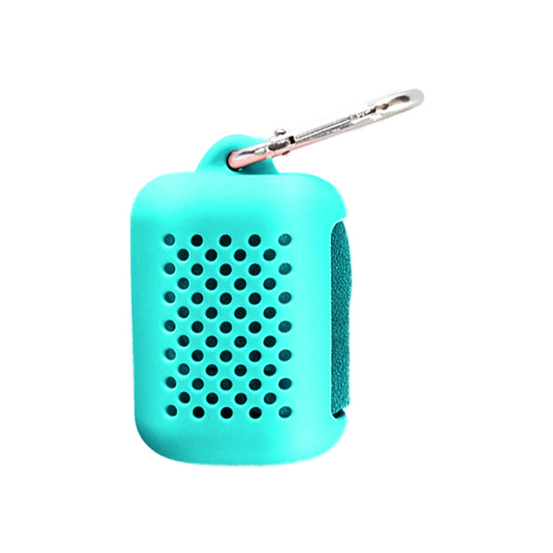 Cross-border Outdoor Sports Travel Portable Large Silicone Sweat Towel Sweat Towel Cover Cosmetics Bag Sweat Towel Silicone Cover