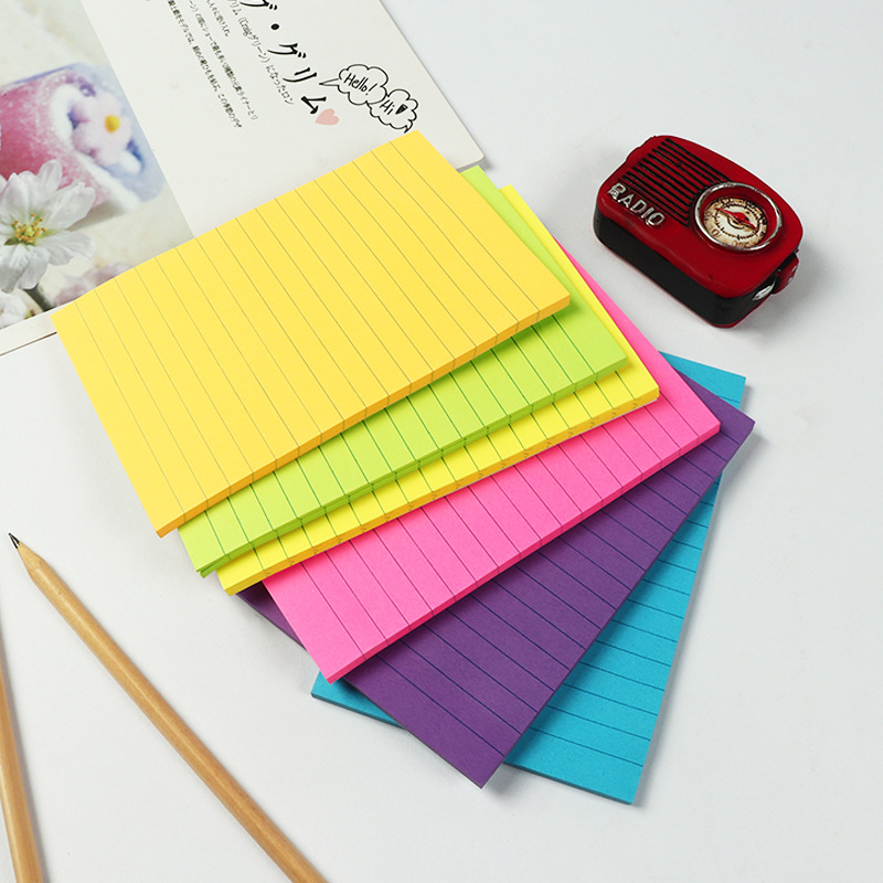 Стикеры Ins простой стиль горизонтальная линия японский стиль студенческий блокнот яркий милый креативный отрывной бумажный блок