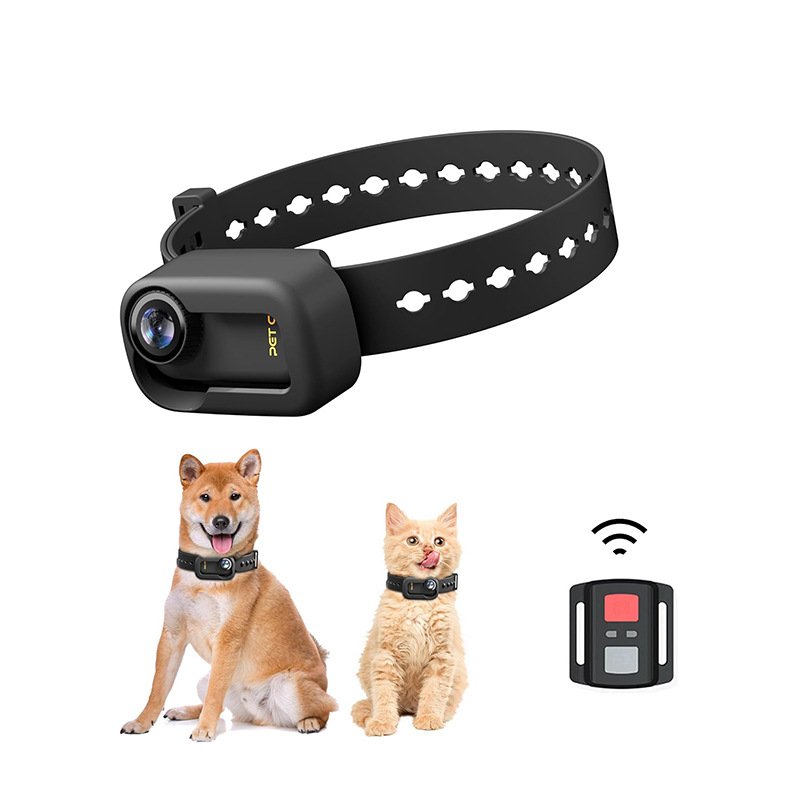 Cross-Border New Pet Collar Cat and Dog First-Person Vlog Camera Wireless Remote Control 4K30 Pet Camera