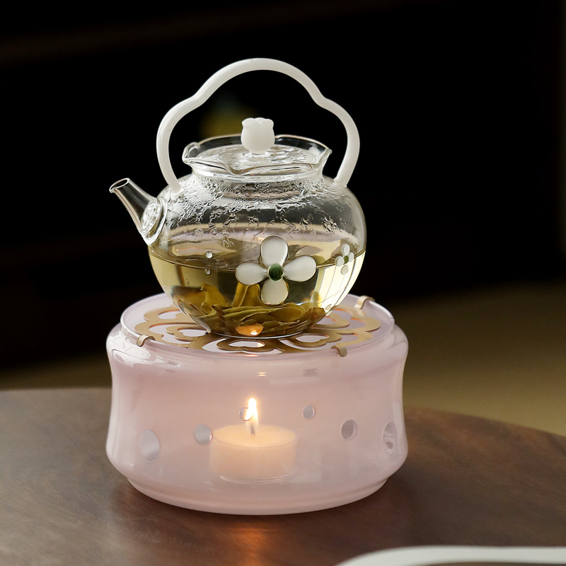 Creative High Borosilicate Heat-Resistant Glass Tea Stove Small Stove Candle Tea Base Thermal Tea Warmer Accessories