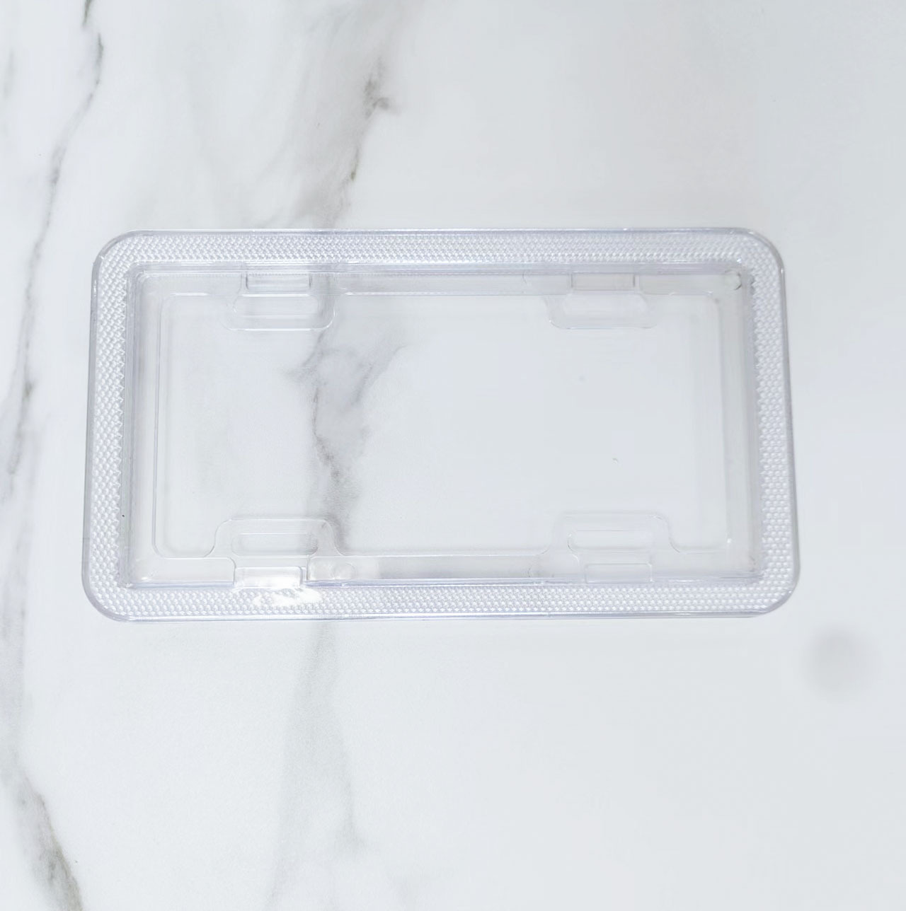 Manufacturer Wholesale Battery Car License Plate Protection Frame New National Standard License Plate Frame Universal for Guangdong and Beijing, White Transparent