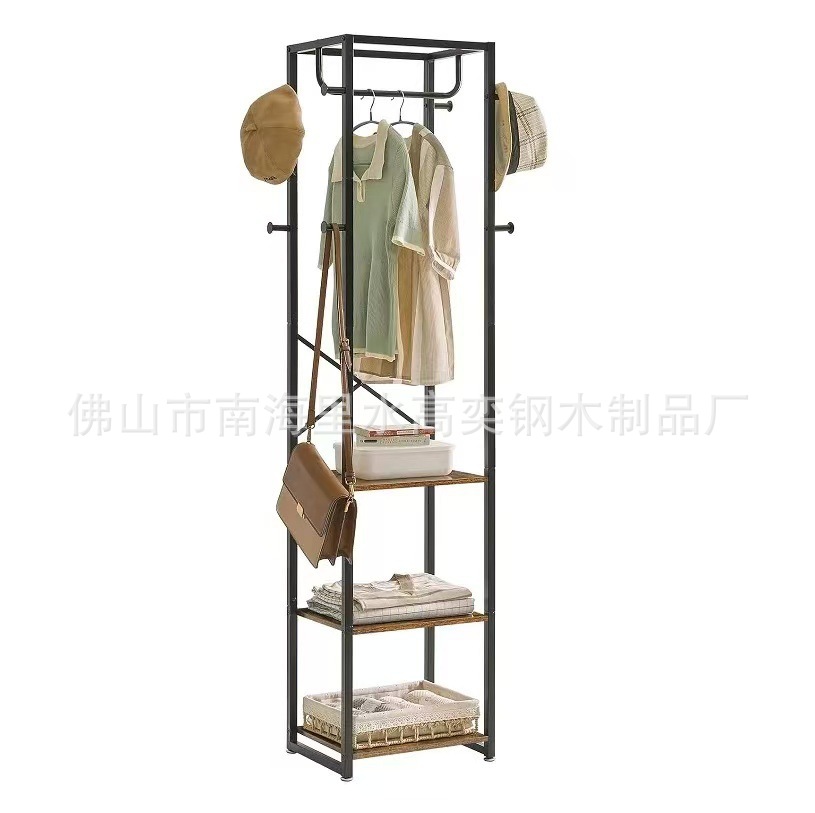 Amazon Multifunctional Coat Rack Multi-Layer Shoe Storage Rack Shoe Rack American Plate Clothes Hanger Bag Hanger