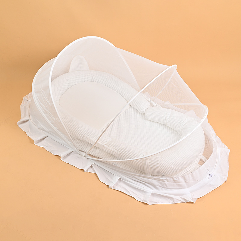 Newborn Bionic Bed-In-Bed Crib Portable 3D Breathable Foldable Anti-Pressure Anti-Vomiting Sleeping Bed Foldable