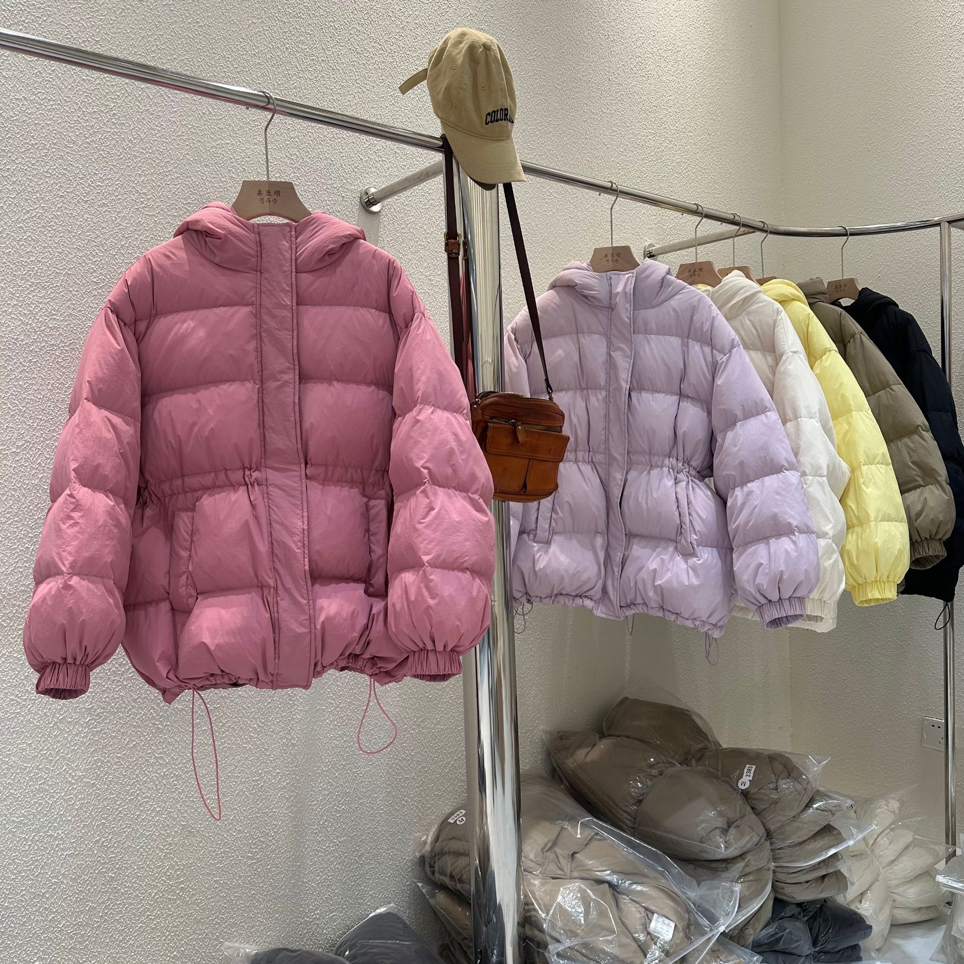 South Korea original stall wholesale new standard 90 white duck down jacket 2024 new slim padded plus size down jacket