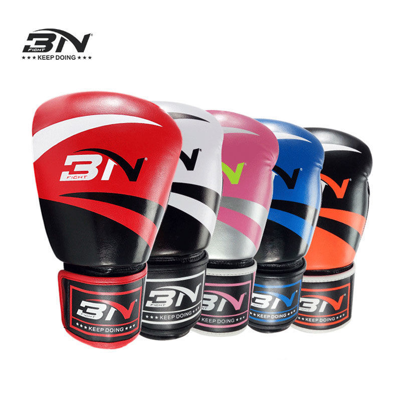 BN Boxing Gloves Adult Male Professional Competition Sanda Free Fight Muay Thai 3n Youth Training Knuckles Female