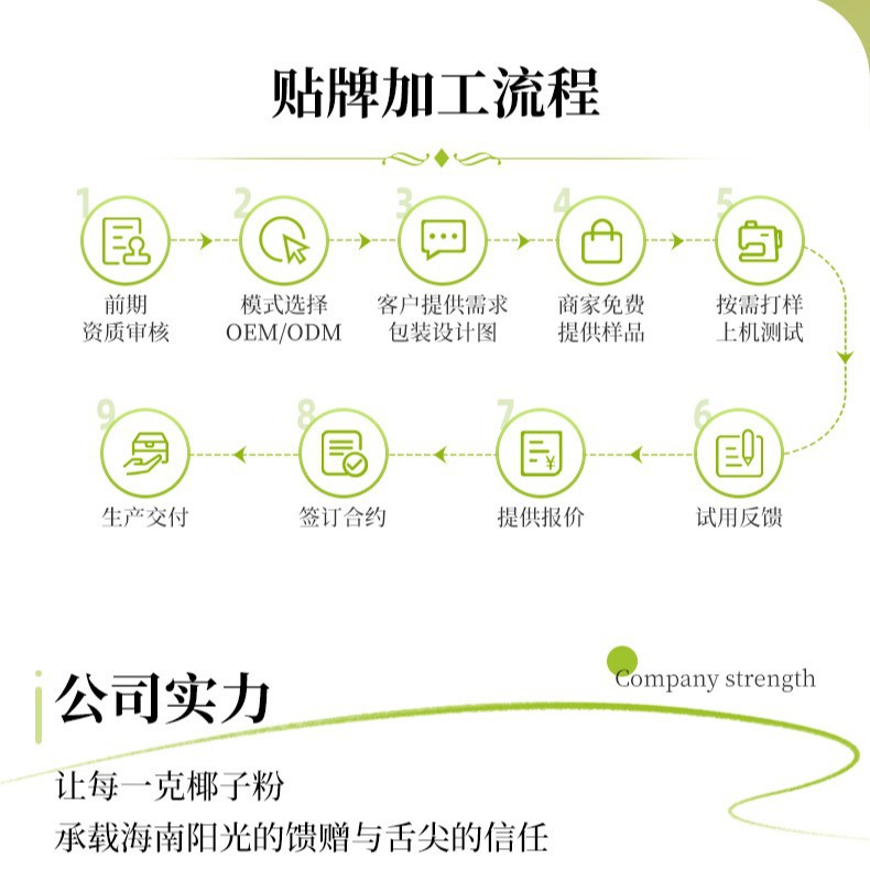 Nanguo Strong-Flavor Instant Coconut Powder Pure Coconut Powder Breakfast Meal Replacement Multi-Specification Raw Material Milk Tea Shop Hainan Specialty