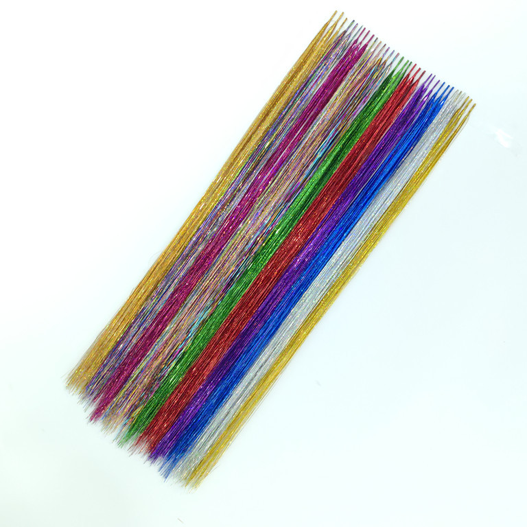 Cross-border hair wholesale color laser rod hair hair piece gold wig feather hair manufacturers in stock