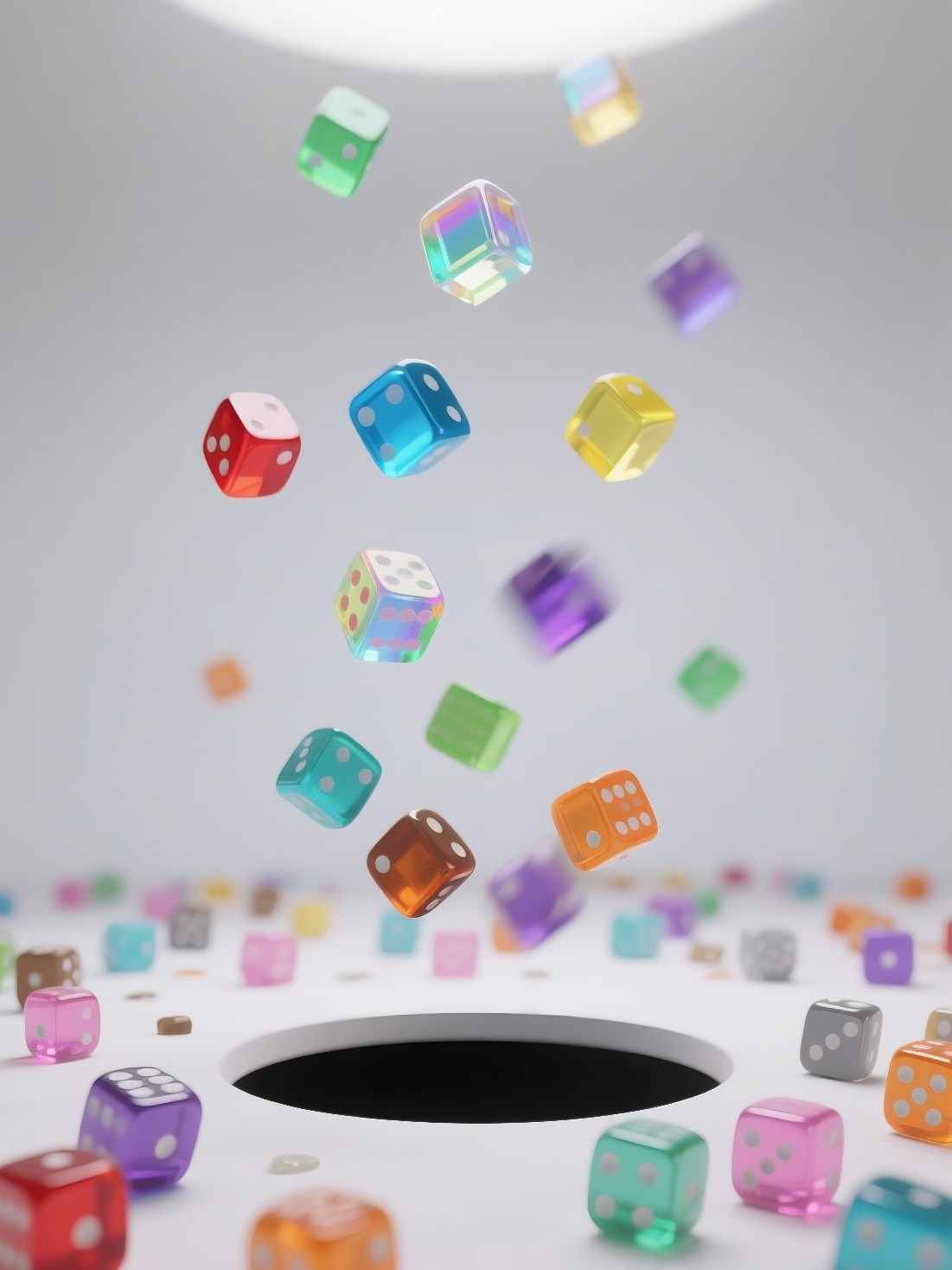 14mm Transparent Colorful Plastic 6-Sided Board Game Running Group Teaching Accessories Game Props Crystal Acrylic Dice