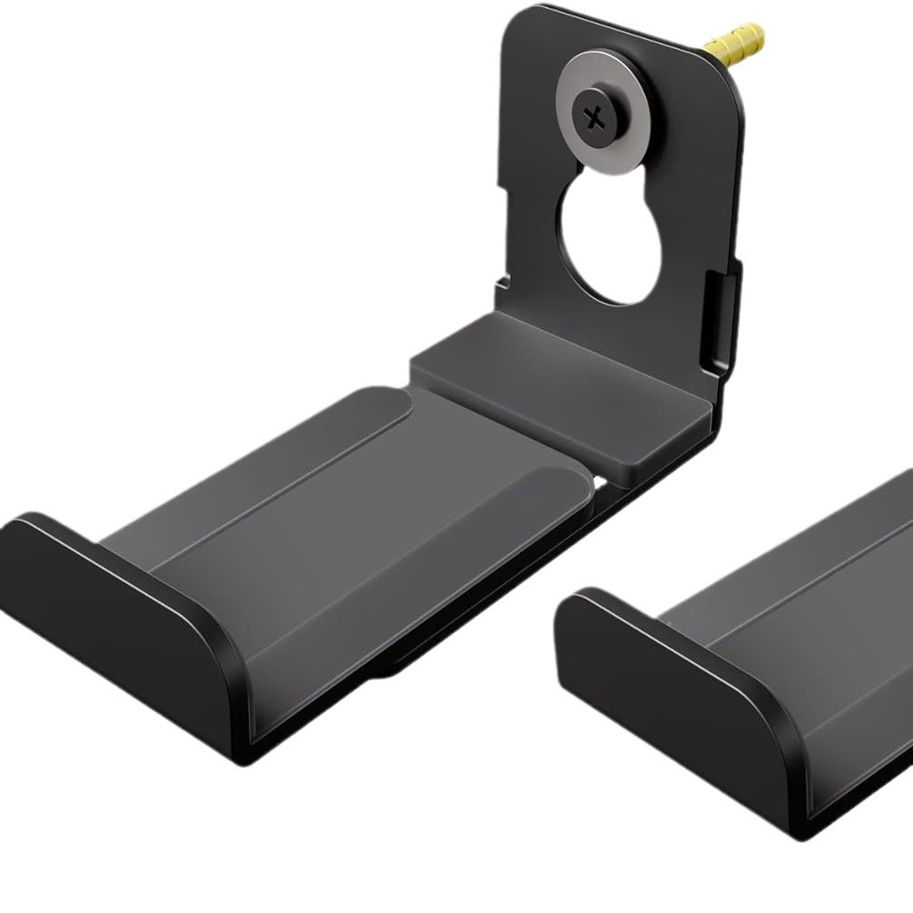 Amazon Hot Sale L-shaped Wall Mounted Soundbar Stand Compatible with a variety of Echo Wall Speaker Telescopic Metal Stand