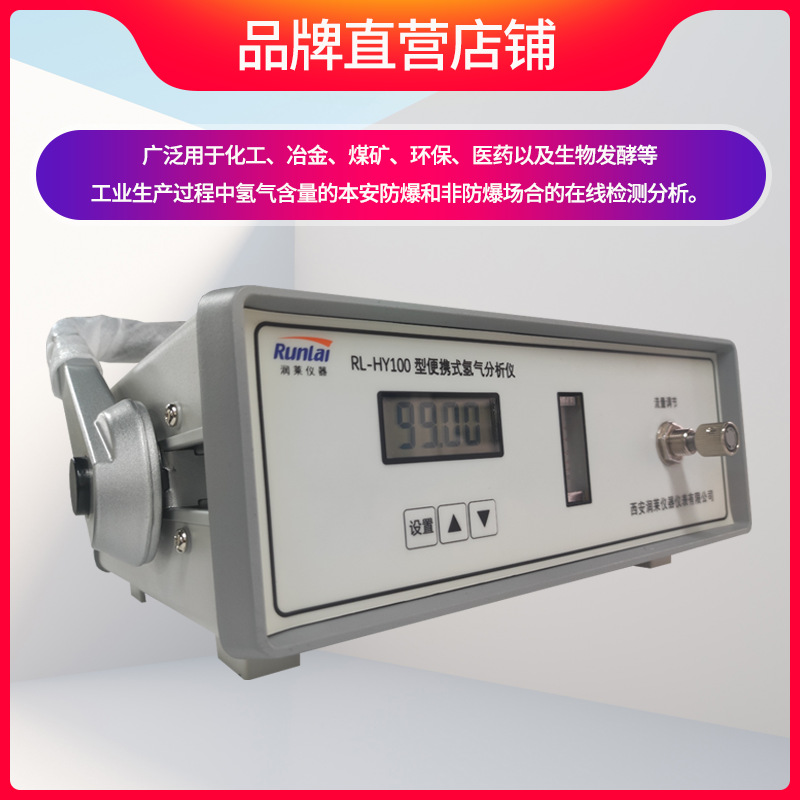 Portable Hydrogen Purity Analyzer Hydrogen Content Analysis Detector with High Measurement Accuracy