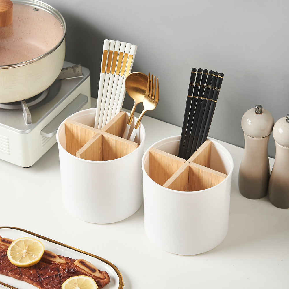 Креативный держатель для палочек, хранение столовых приборов, пластиковая клетка для палочек, бамбуковая и деревянная подставка