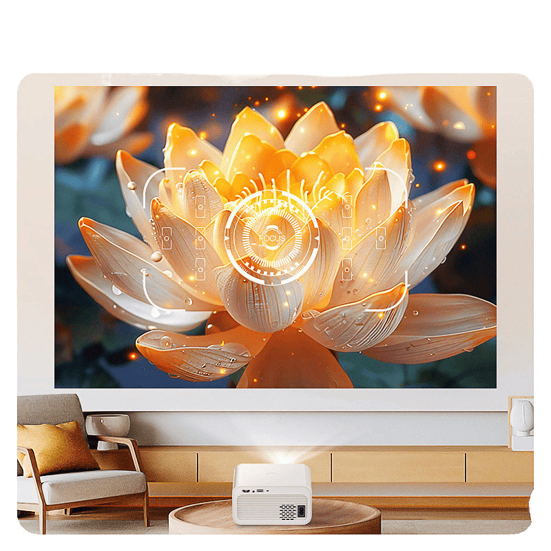 New Ultra-High Definition Projector Home Bedroom Home Theater Mobile Phone Screen Dormitory Projector