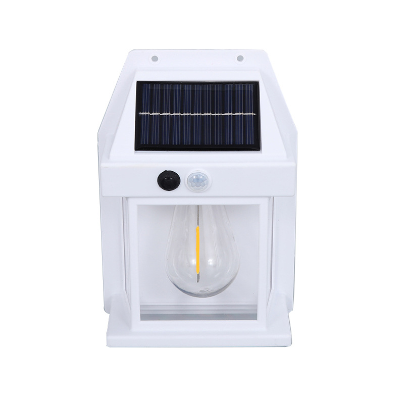 Solar Rechargeable Wall Lamp Outdoor Sensor Lamp Waterproof Tungsten Lamp Modern Minimalist Villa Courtyard Lamp Garden Lamp