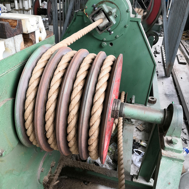 Jin Sheng rope mesh belt three-strand thick yellow hemp rope net climbing hemp rope amusement decoration hemp rope wholesale tug of war hemp rope