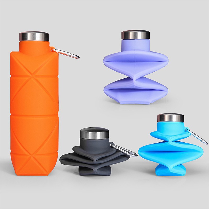 Amazon Explosions Travel Outdoor Sports Folding Kettle Portable Foldable Drop-resistant 700ml Folding Water Cup