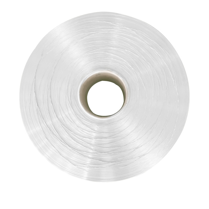 Medium molecule PE filament cool silk FDY polyethylene home textile white polyester silk bean mat round hole ice cold Silk