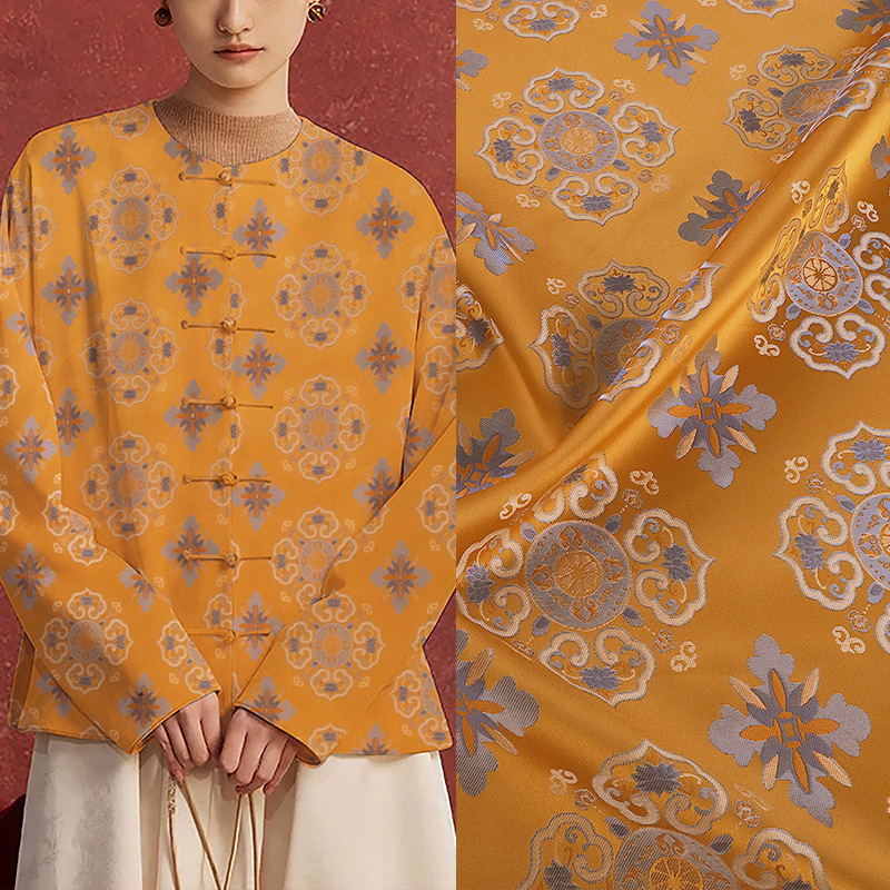 Ткань для жакета "FS135 Цзы Лин Бао Хуа", имитация жаккардового брокада, Гуофэн